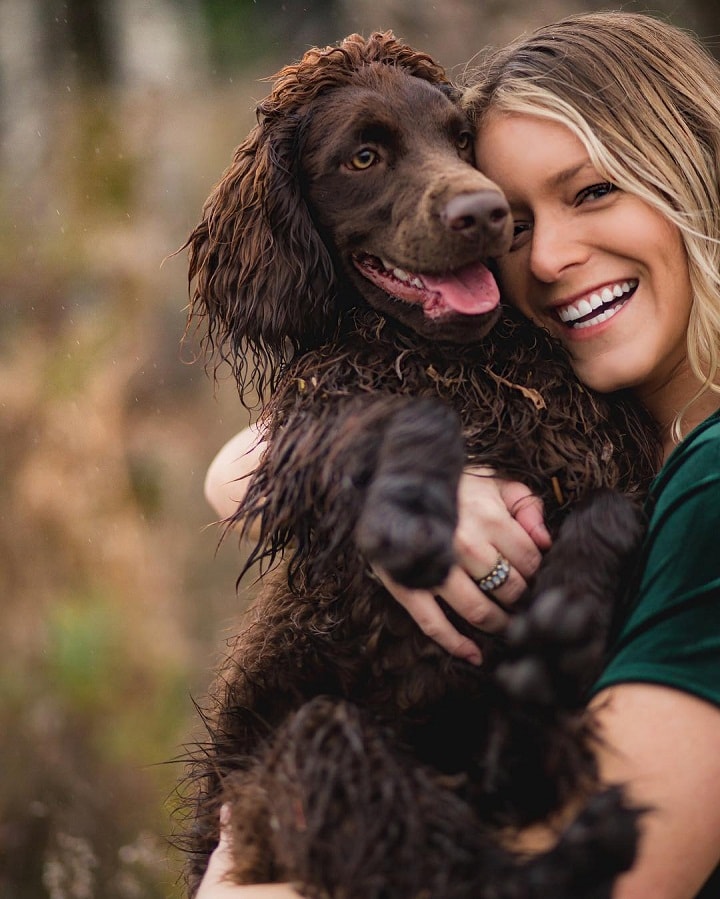 Boykin Spaniel with his Owner