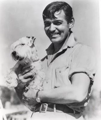 Cary Grant with his pet