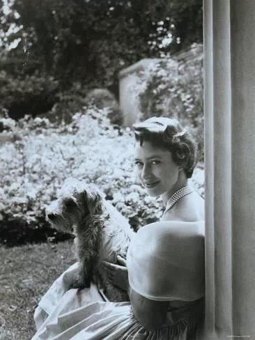 Princess Margare with her pet