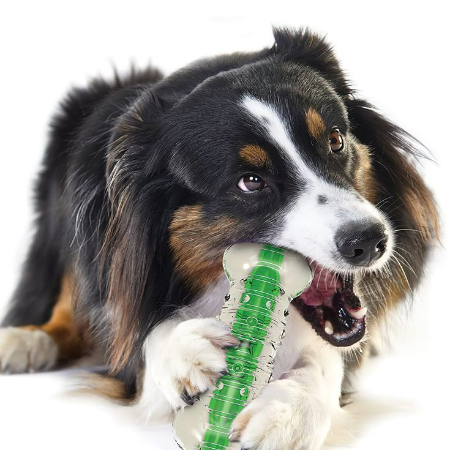 You will need an old sock or fabric sleeve and an empty plastic water bottle (with the cap removed) to make this toy.